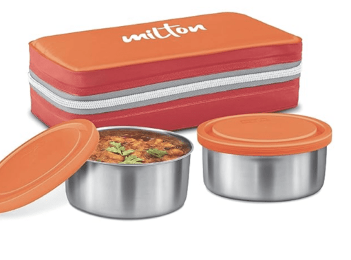 MILTON New Mini Lunch Insulated Tiffin, Set of 2, (280 ml Each), with Jacket - Image 6